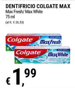 Tre Valli Supermercato Dentifricio Colgate Max offerta