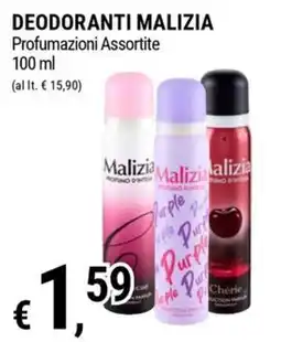 Tre Valli Supermercato Deodoranti Malizia offerta