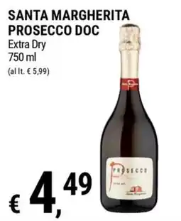 Tre Valli Supermercato Santa Margherita Prosecco Doc offerta
