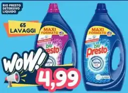 Cossuto bio Presto detersivo liquido offerta