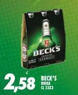 Compri Meglio Beck's birra offerta