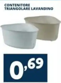 Cossuto Contenitore triangolare lavandino offerta