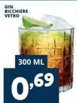 Cossuto Gin bicchiere vetro offerta
