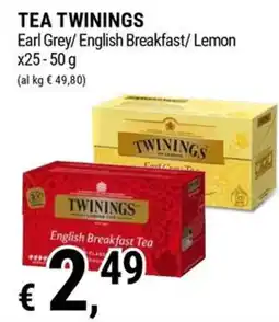 Tre Valli Supermercato Tea Twinings English Breakfast Tea offerta
