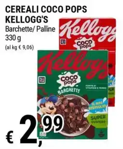 Tre Valli Supermercato Cereali Coco Pops Kellogg's offerta