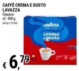 Tre Valli Supermercato Caffè crema e gusto Lavazza Classico offerta