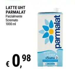 Tre Valli Supermercato Latte UHT Parmalat Parzialmente Scremato offerta