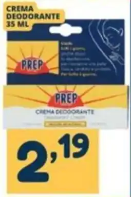 Cossuto Crema deodorante Prep offerta
