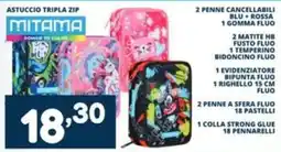 Cossuto Astuccio tripla zip Mitama offerta