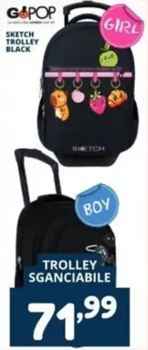 Cossuto Sketch trolley black offerta