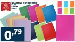 Cossuto Quaderno monocromatico fluo pastel Pigna offerta