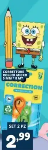 Cossuto Correttore roller micro offerta
