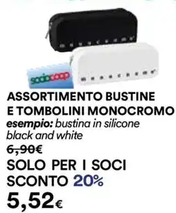 Ipercoop Assortimento bustine e tombolini monocromo offerta