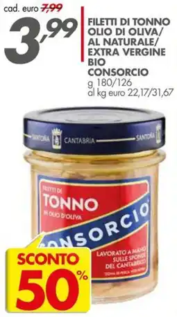 Italmark Filetti di tonno in olio d'oliva consorcio offerta