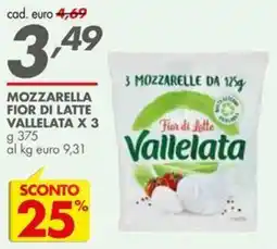 Italmark Mozzarella fior di latte Vallelata offerta