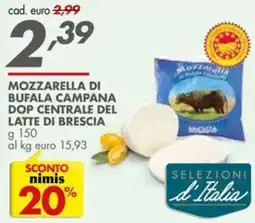 Italmark Mozzarella di bufala campana dop centrale del latte di brescia offerta