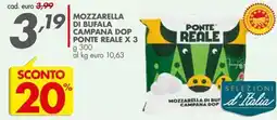 Italmark Mozzarella di bufala campana dop ponte reale offerta