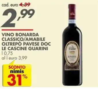 Vino Bonarda Classico/Amabile Le Cascine Guarini