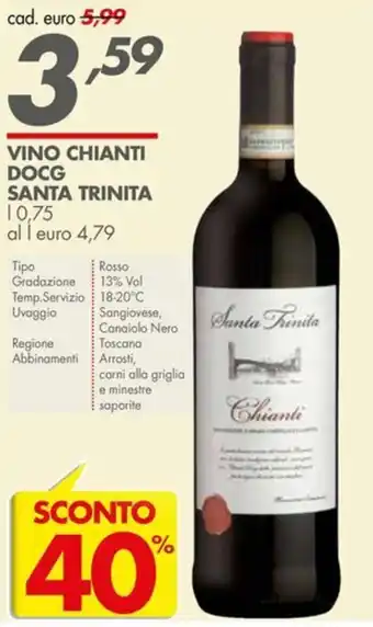 Vino Chianti DOCG Santa Trinita
