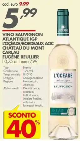 Italmark Vino Sauvignon Atlantique IGP L'Océade offerta