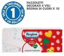 Italmark Fazzoletti decorati Regina Cuori offerta