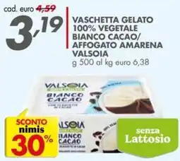 Italmark Vaschetta gelato bianco cacao Valsòia offerta