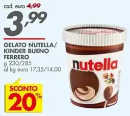 Italmark Gelato Nutella offerta
