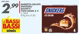 Italmark Barretta gelato Snickers offerta