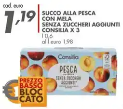 Italmark Succo alla pesca con mela Consilia offerta