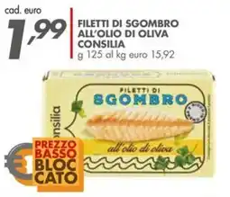 Italmark Filetti di sgombro all'olio di oliva Consilia offerta