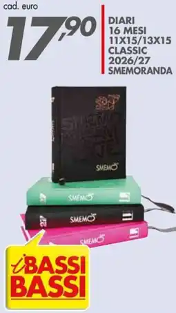 Italmark Diari classic smemoranda offerta