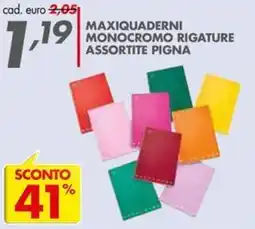 Italmark Maxiquaderni monocromo rigature assortite Pigna offerta