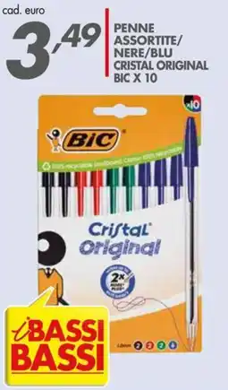 Italmark Penne assortite nere/blu Cristal Original Bic offerta