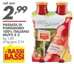 Italmark Passata di pomodoro Mutti offerta
