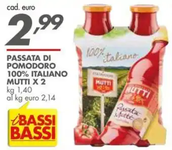 Italmark Passata di pomodoro Mutti offerta