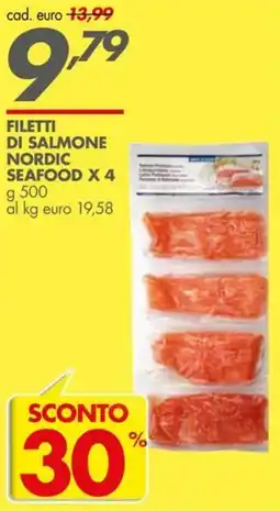 Italmark Filetti di salmone Nordic Seafood offerta