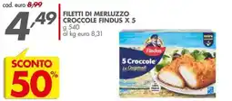 Italmark Filetti di merluzzo croccole Findus offerta