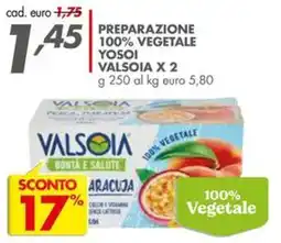 Italmark Valsòia preparazione 100% vegetale aracuia offerta