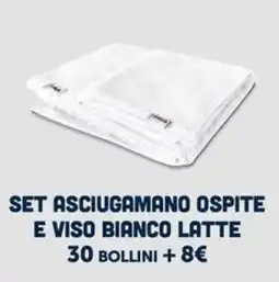 Italmark Set asciugamano ospite e viso bianco latte offerta