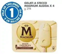 Italmark Gelati a stecco Magnum Algida white chocolate offerta
