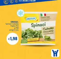 Hurrà Orogel Spinaci Cubello Foglia Più offerta
