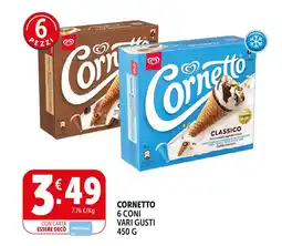 Deco Supermercati Cornetto 6 coni vari gusti offerta