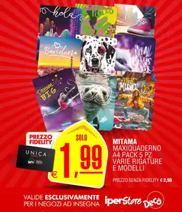 Deco Iperstore Mitama maxiquaderno offerta