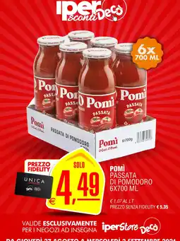 Deco Iperstore Pomì passata di pomodoro offerta