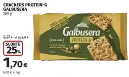 Ipercoop Crackers protein-g Galbusera offerta