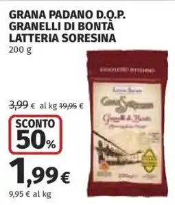 Ipercoop Grana Padano D.O.P. Granelli di Bontà offerta