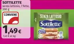 Ipercoop Sottilette senza lattosio offerta