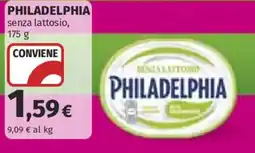 Ipercoop Philadelphia senza lattosio offerta