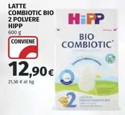 Ipercoop Latte combiotic bio 2 polvere Hipp offerta