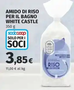 Ipercoop Amido di riso per il bagno White Castle offerta